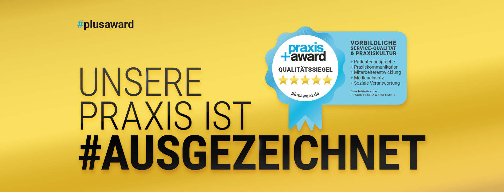 Auszeichnung Praxis Award für Praxis Dr. Hagelstein in Hamburg Othmarschen